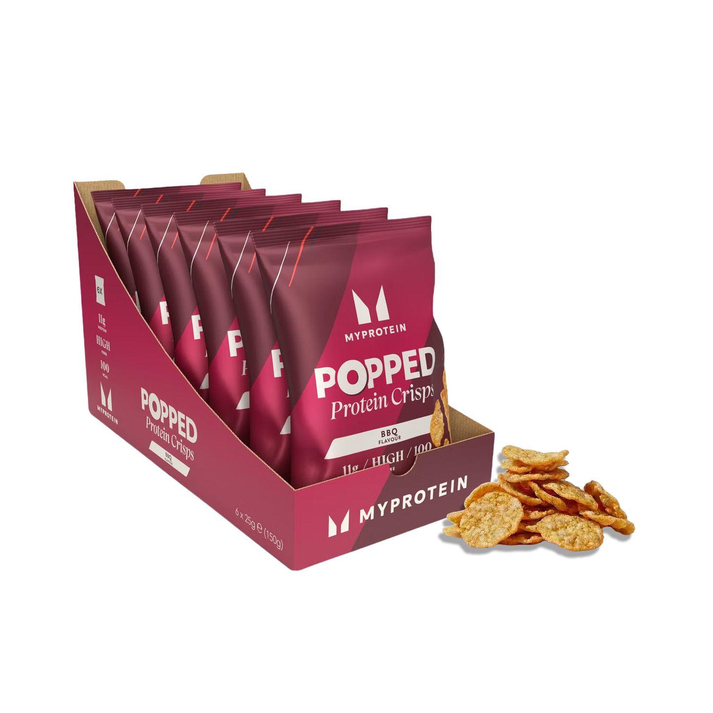 Gepofte eiwitchips - Barbecue