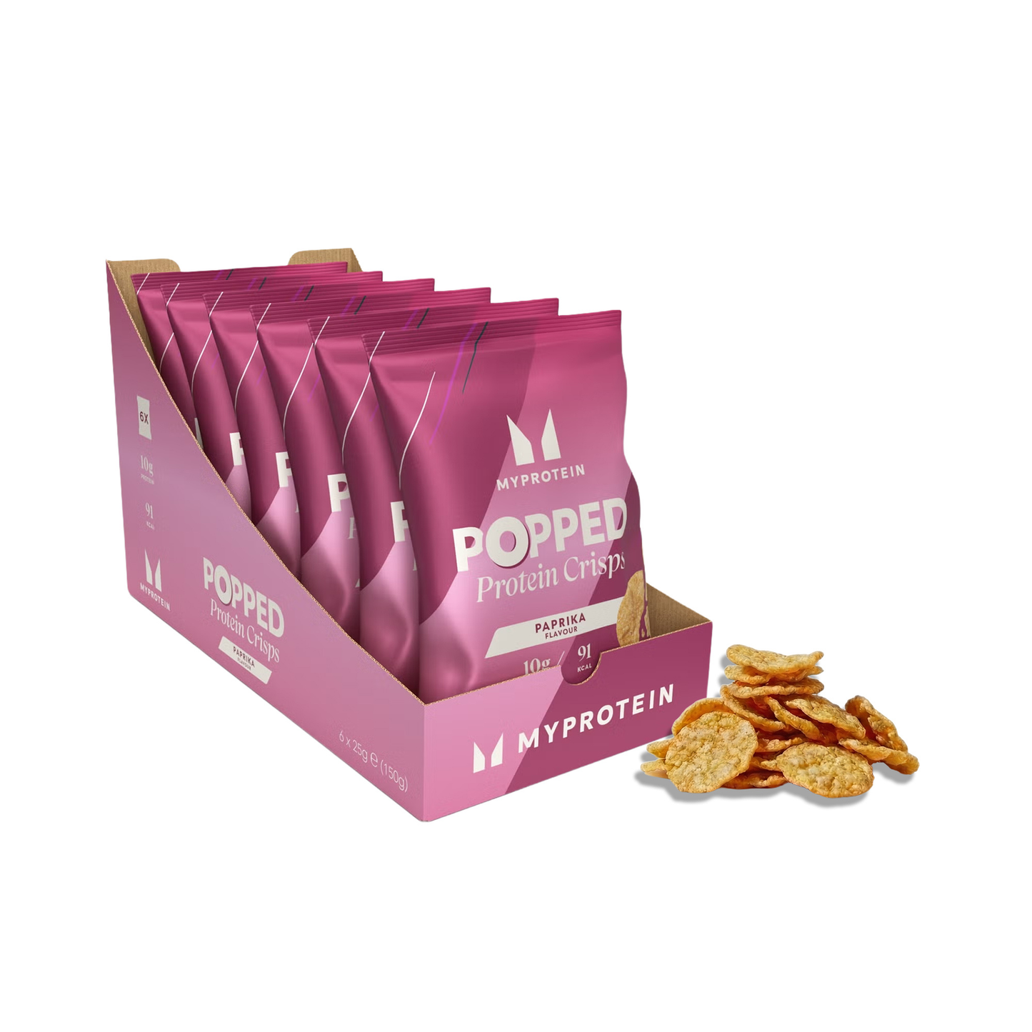 Gepofte eiwitchips - Paprika