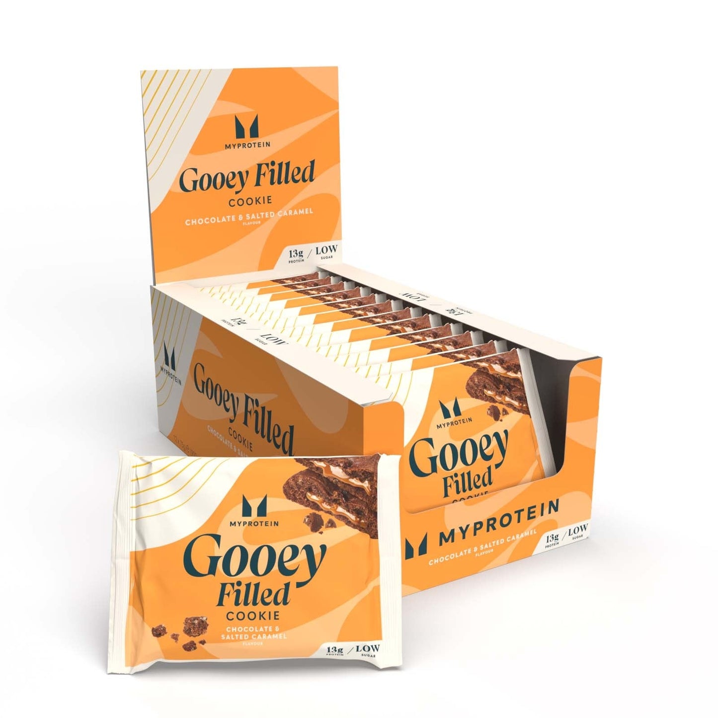 Baked Protein Cookie - Chocolate Salted Caramel (Gooey Filled) / 12 × 75 g