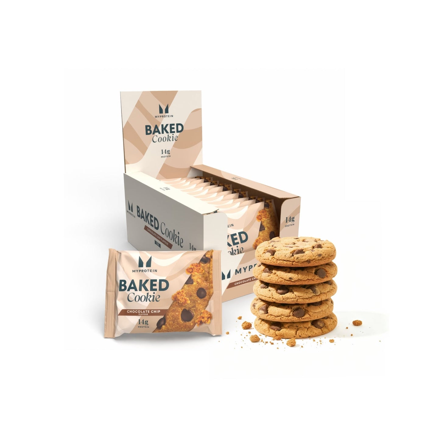 Baked Protein Cookie - Milk Chocolate Chip / 12 × 75 g