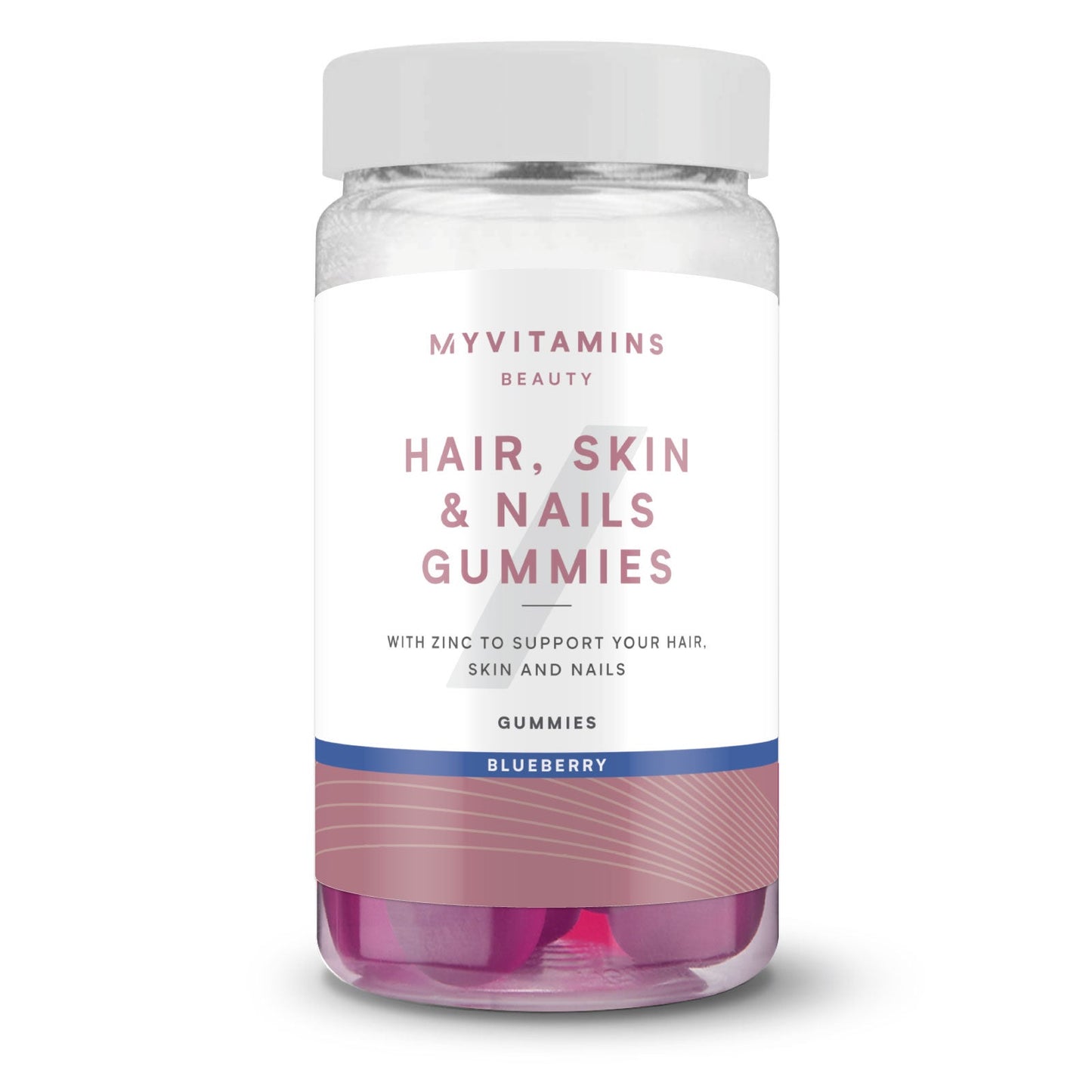 Haren, huid en nagelgummy's - Bosbessen