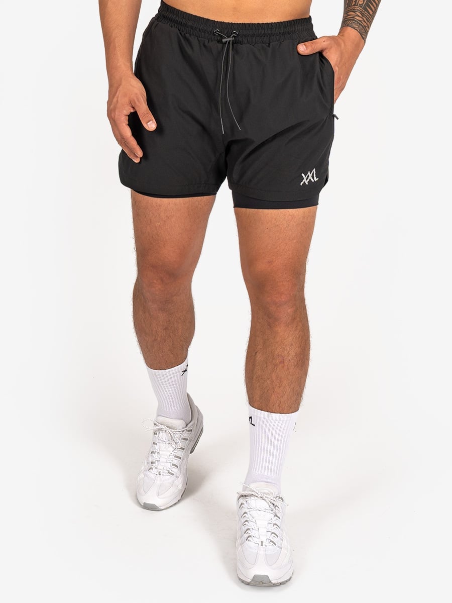 Training 2-in-1 Shorts - Black - Zwart