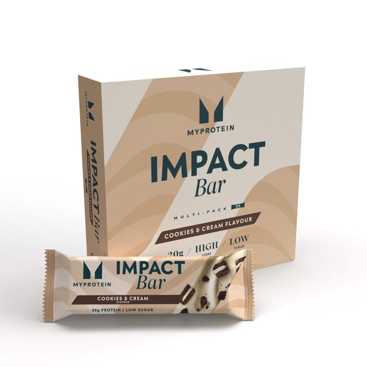 Impact Protein Bar - Cookies and Cream / 6 × 64 g