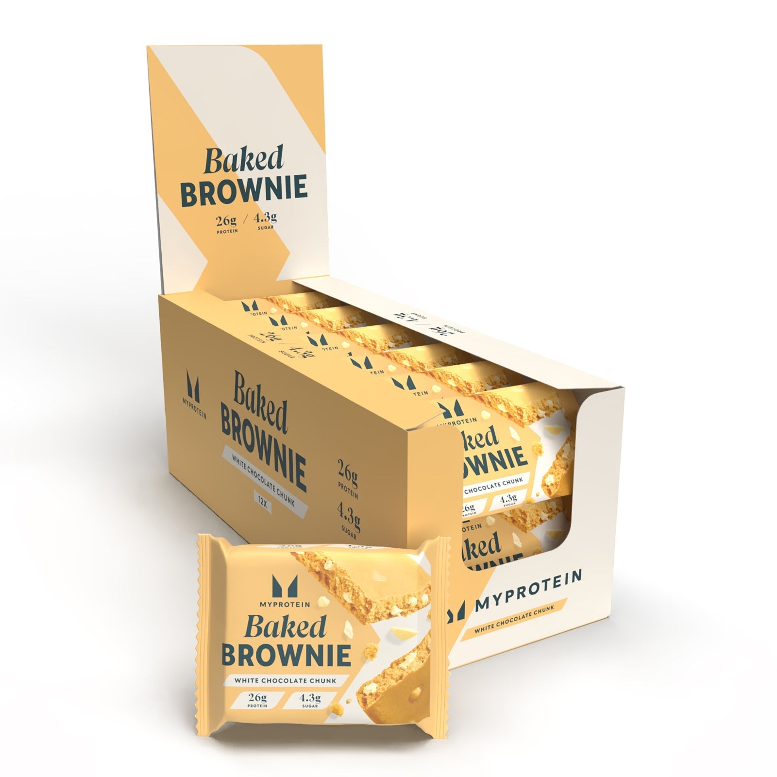 Baked Brownie - Witte Chocolade Brok / 12 × 75 g
