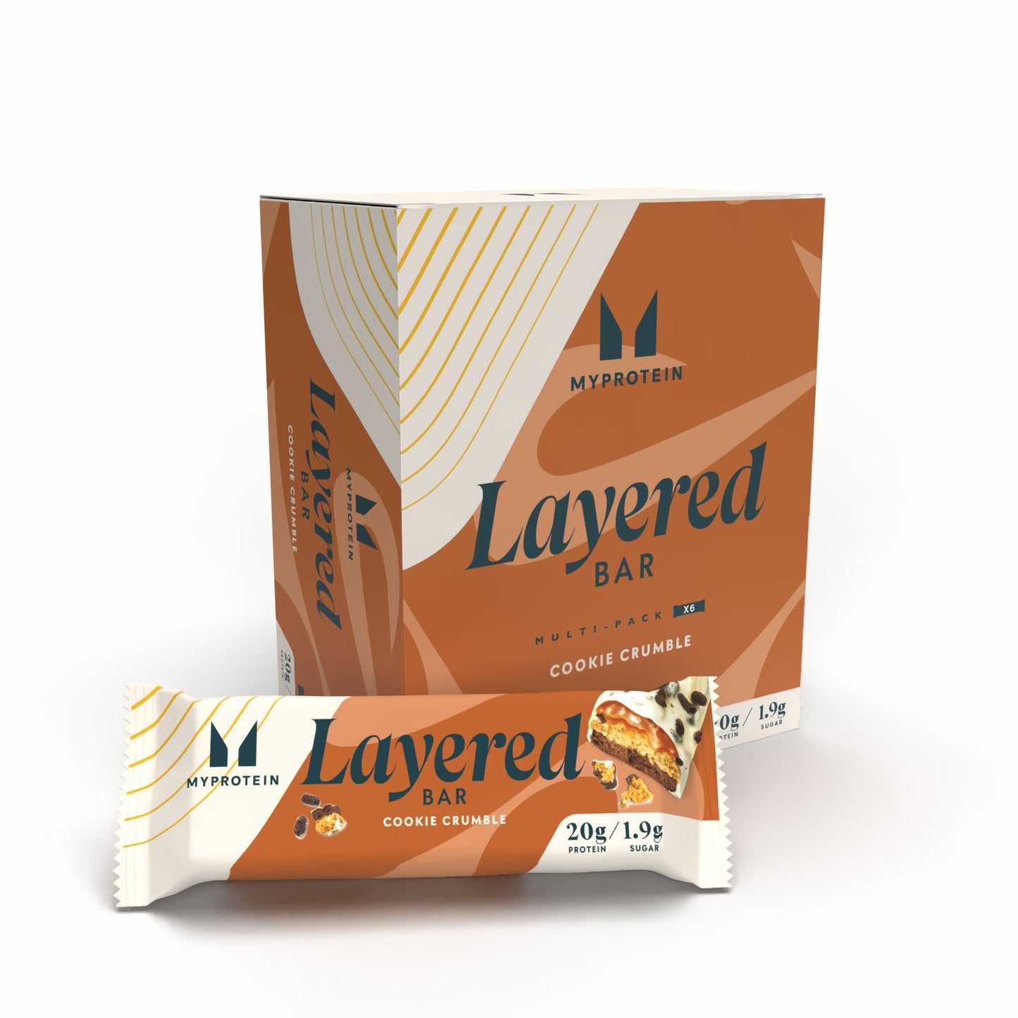 Eiwitreep met laagjes - Cookie Crumble / 6 × 60 g