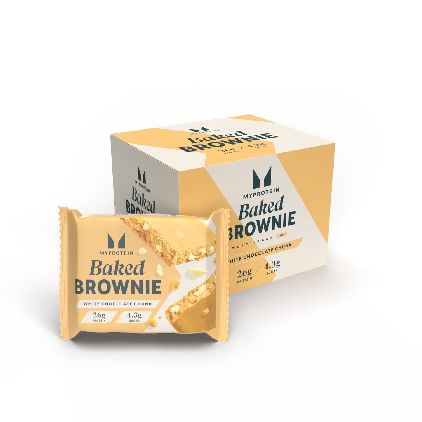 Baked Brownie - Witte Chocolade Brok / 6 × 75 g