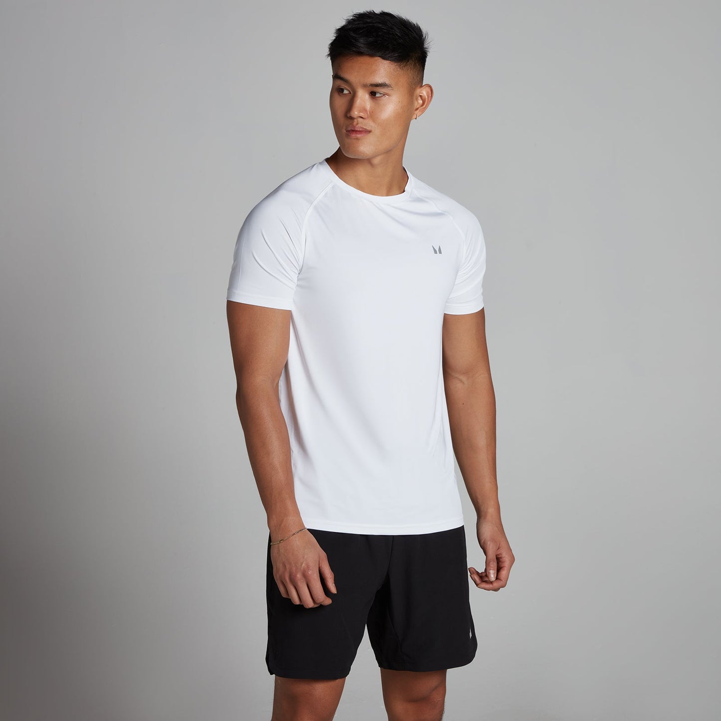trainingsshirt met korte mouwen voor heren - Wit / 3XL