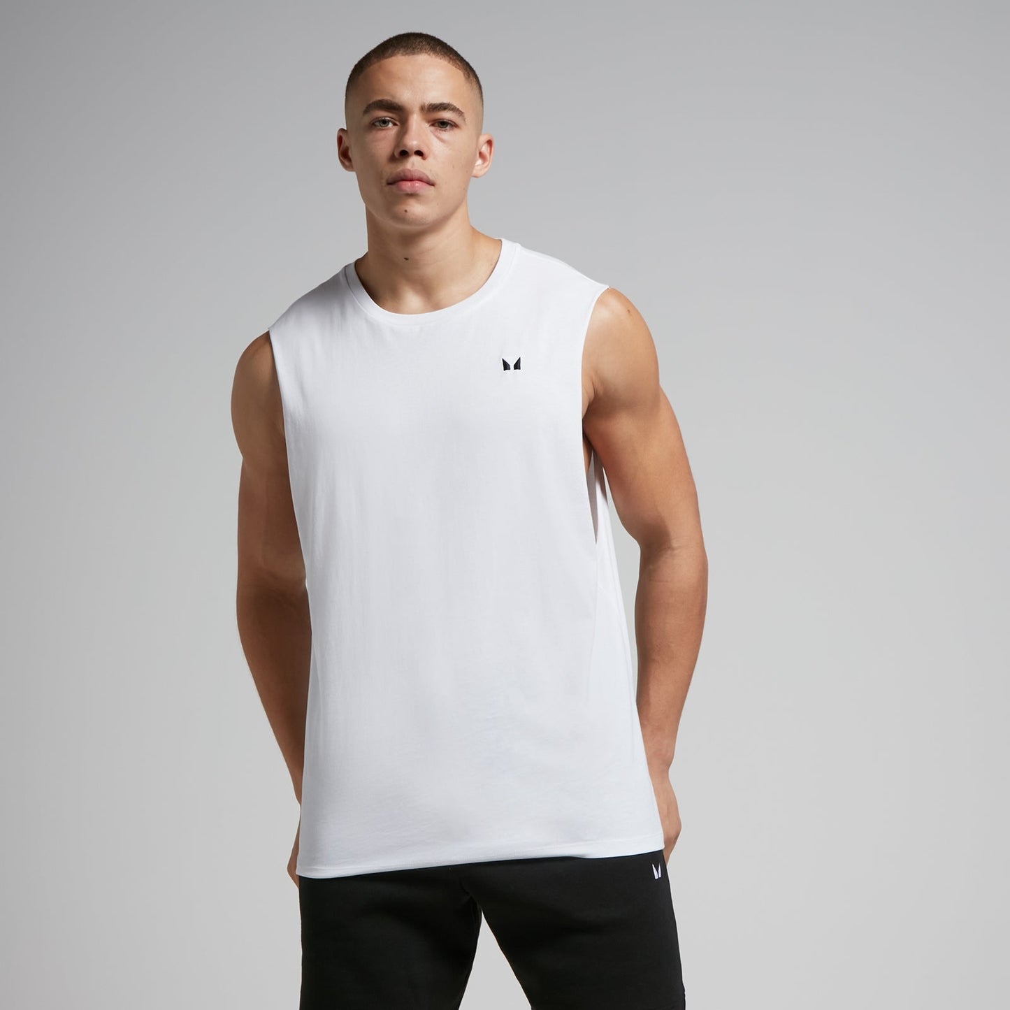 Rest Day hemd met diep uitgesneden armsgaten - Wit / 3XL