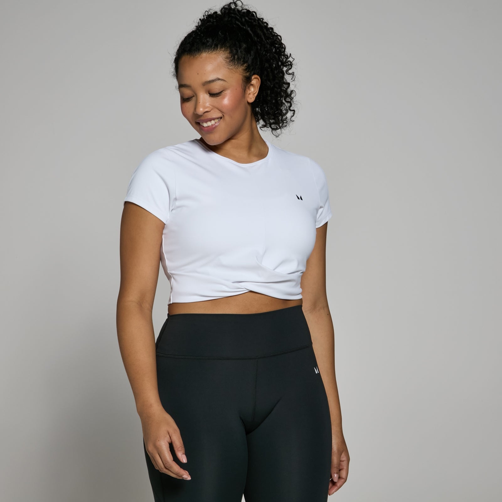Power croptop met korte mouwen voor dames - L