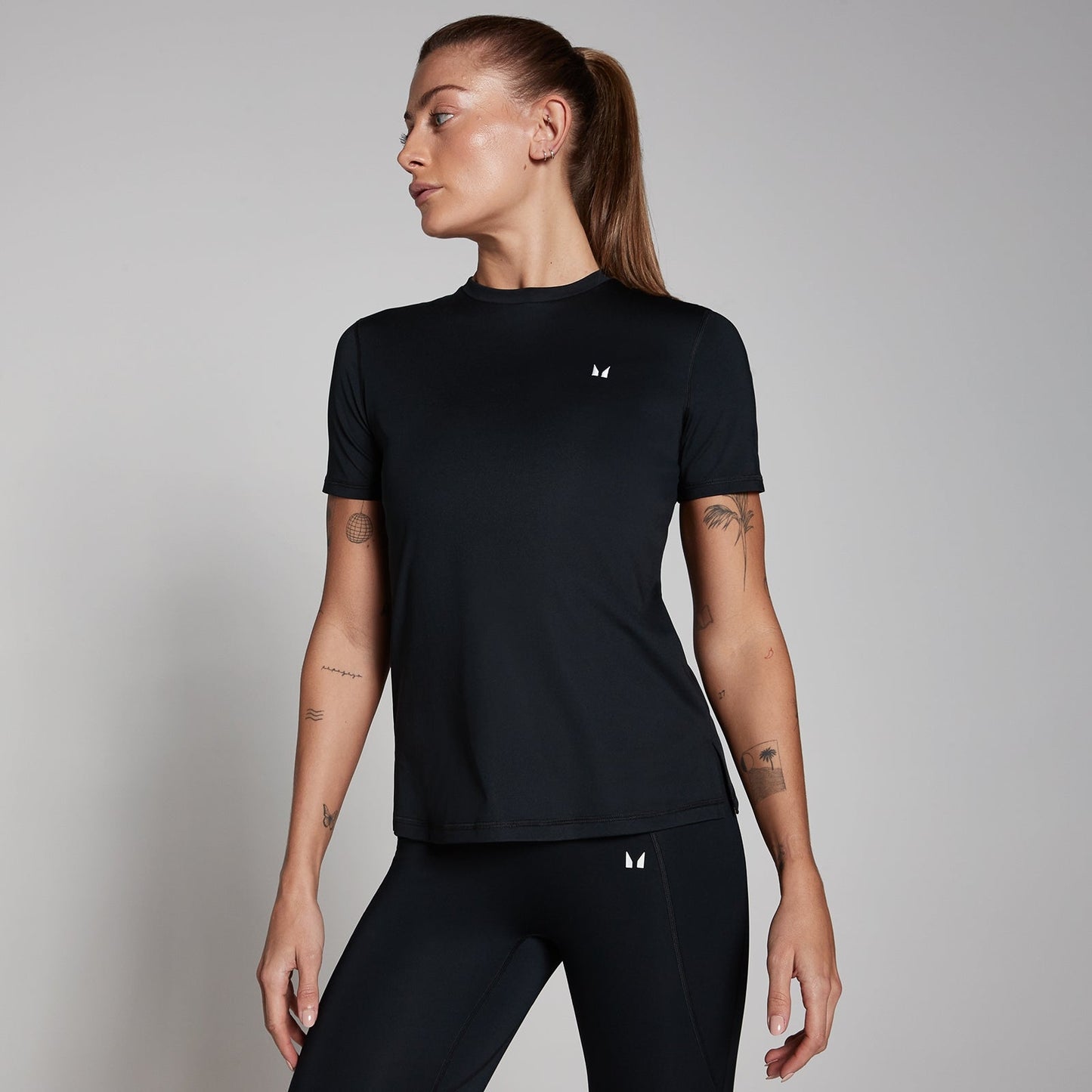 Training T-shirt met korte mouwen voor dames - Zwart / XXL