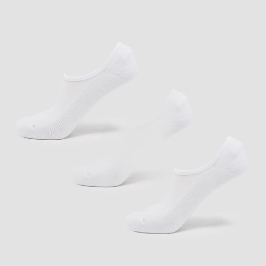 Unisex Invisible Socks - White / UK 9-11