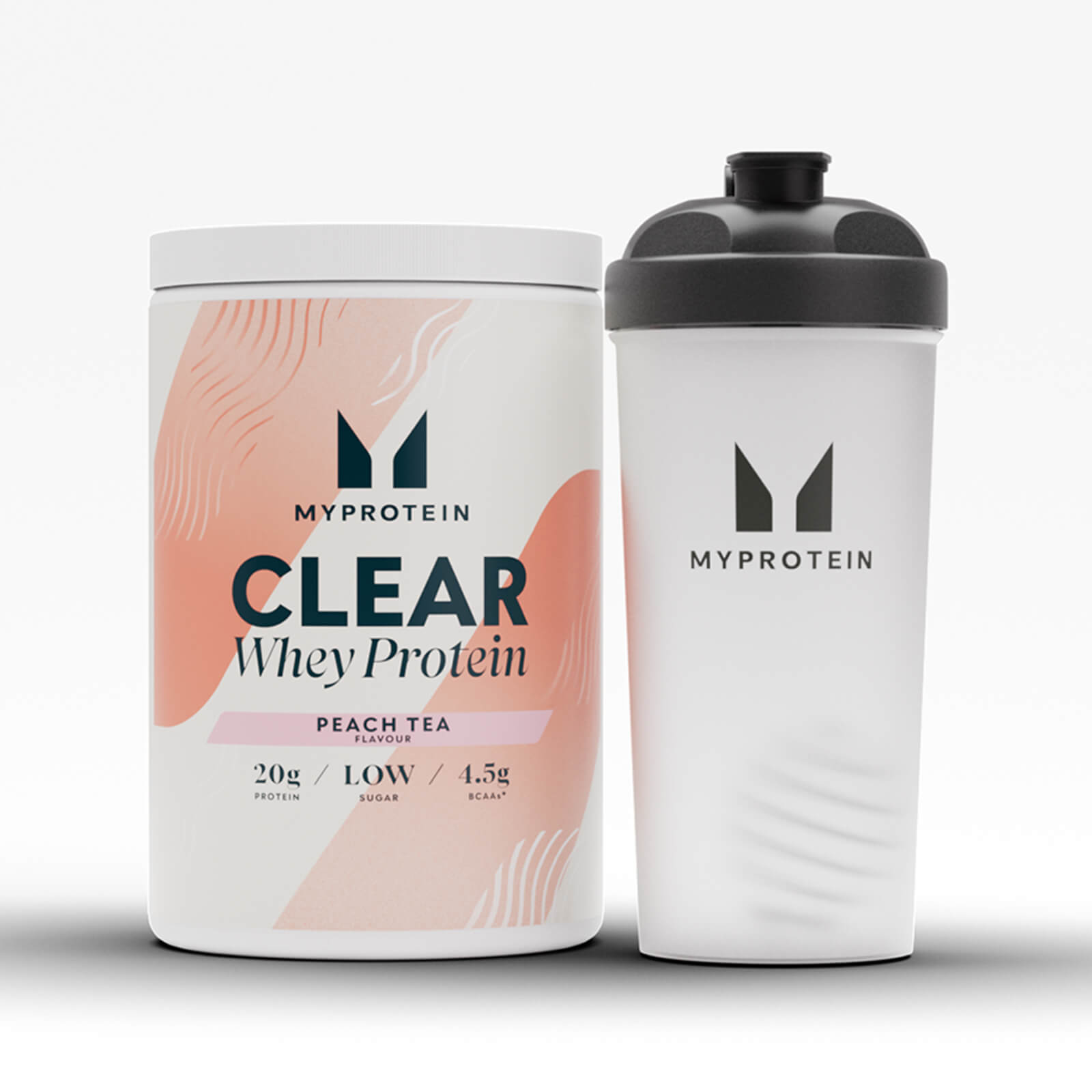 Clear Protein Bundel - Shaker / Perzik Thee