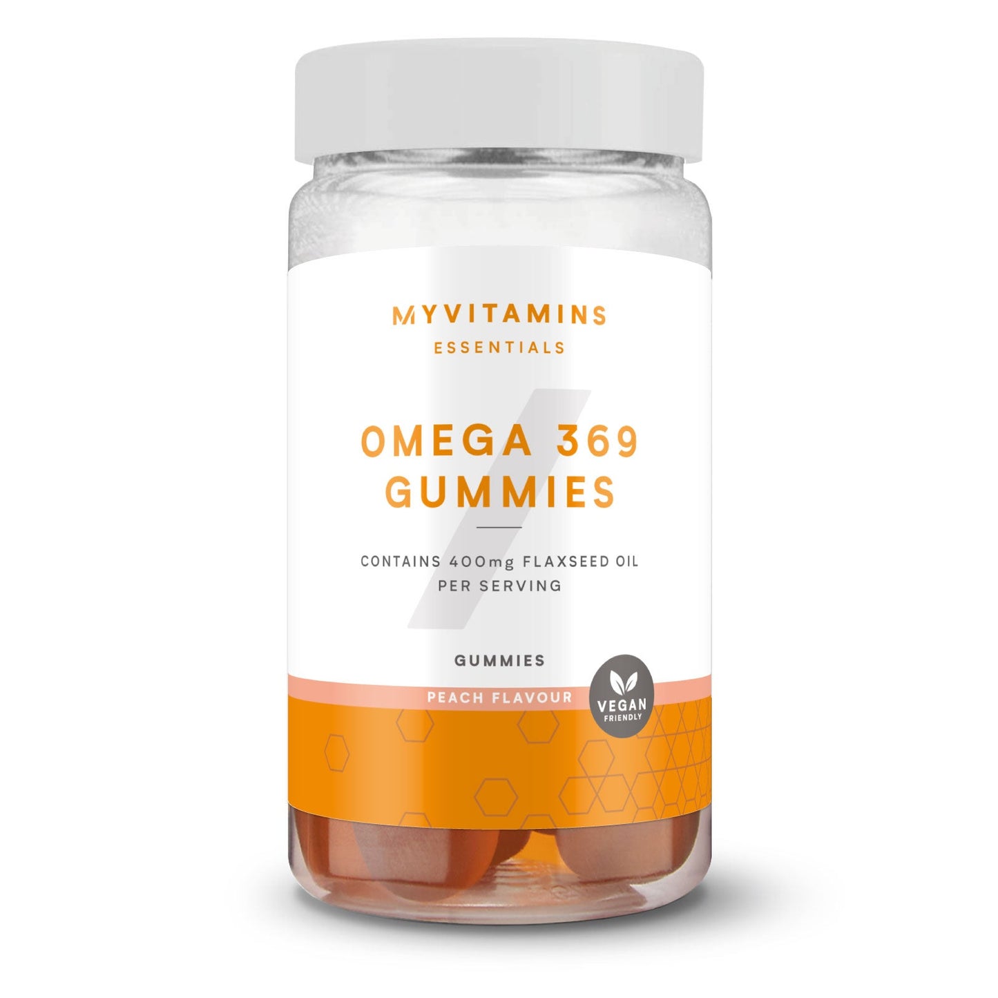 Omega 3-6-9 gummies - Perzik / 60 gummies