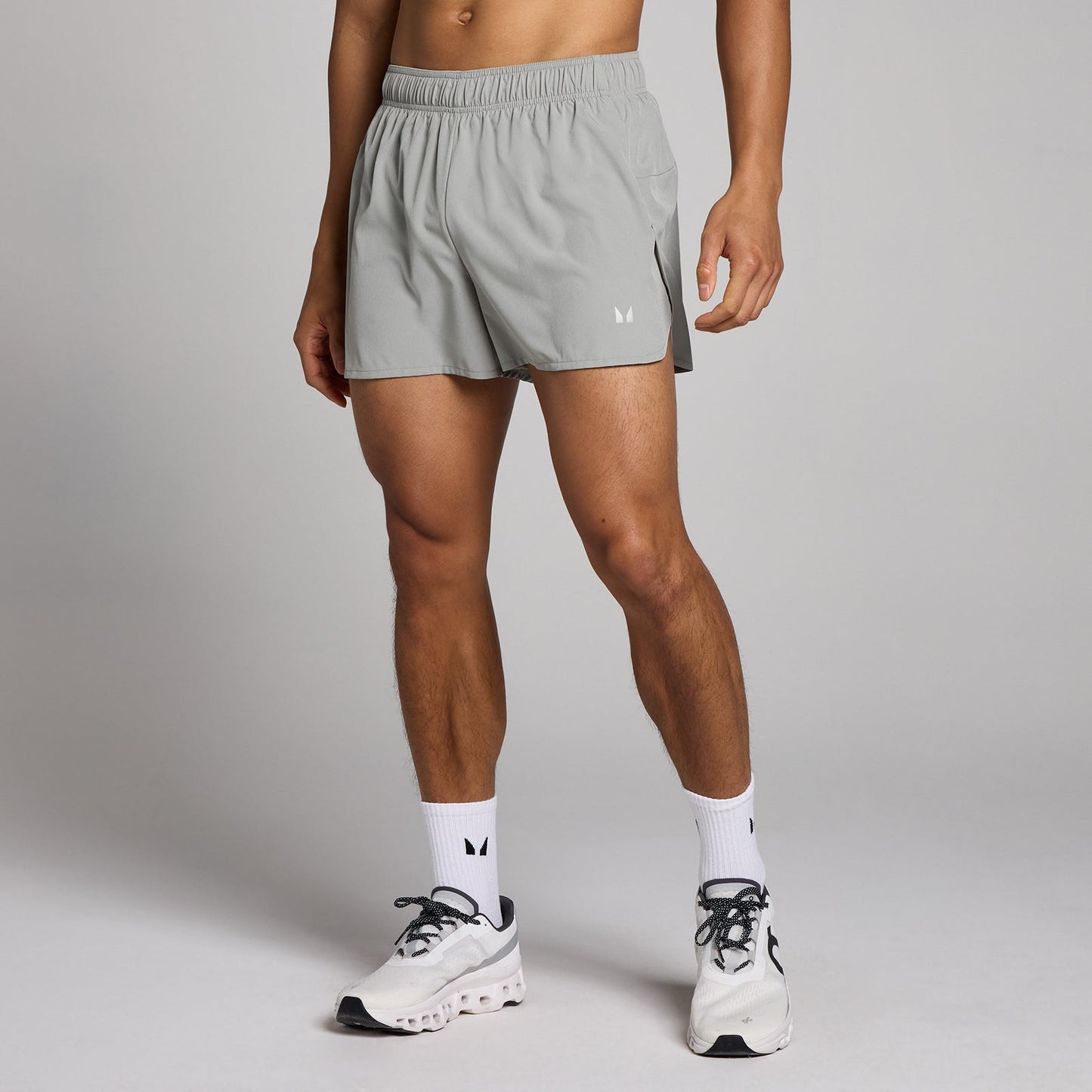 trainingsshort met binnenbeenlengte van 8 cm voor heren - Stormgrijs / XXL