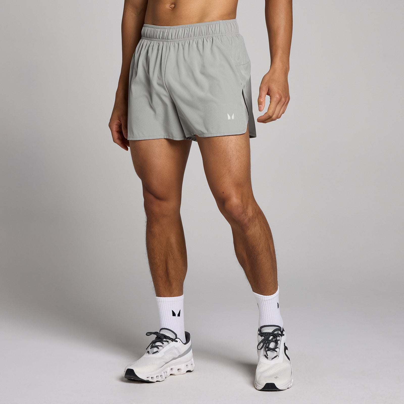 trainingsshort met binnenbeenlengte van 8 cm voor heren - Stormgrijs / XXL
