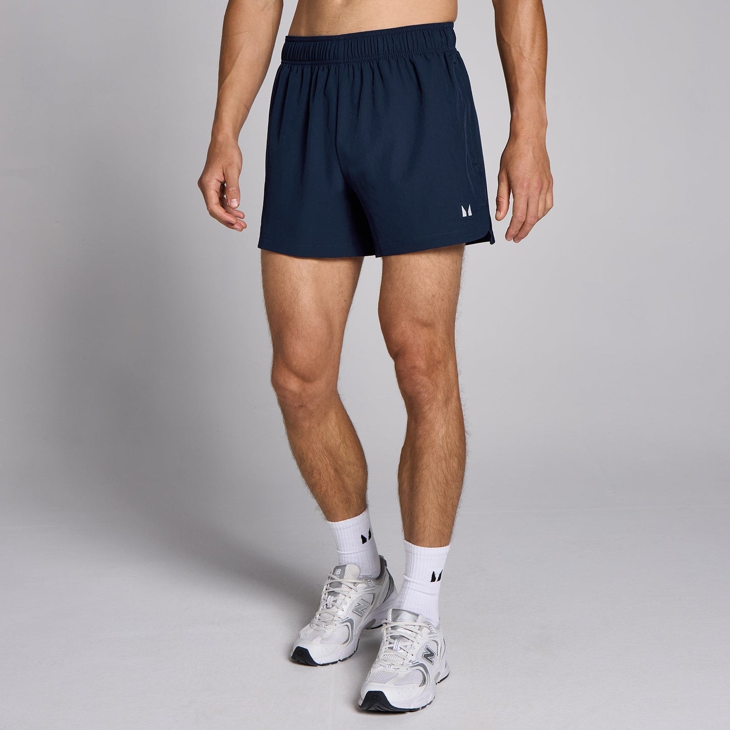 geweven trainingsshort met binnenbeenlengte van 13 cm voor heren - Marineblauw / XXL