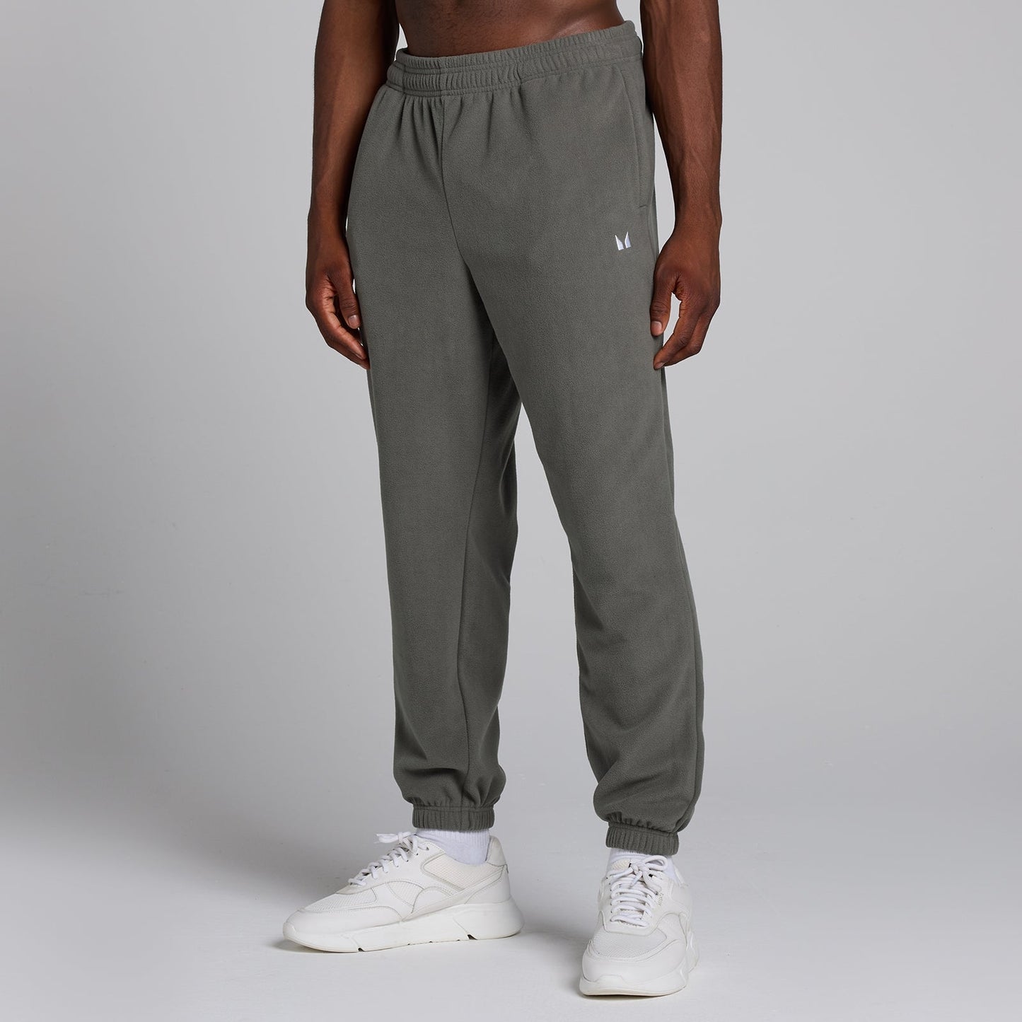 joggingbroek van fleecestof voor heren - Metaalgrijs / M