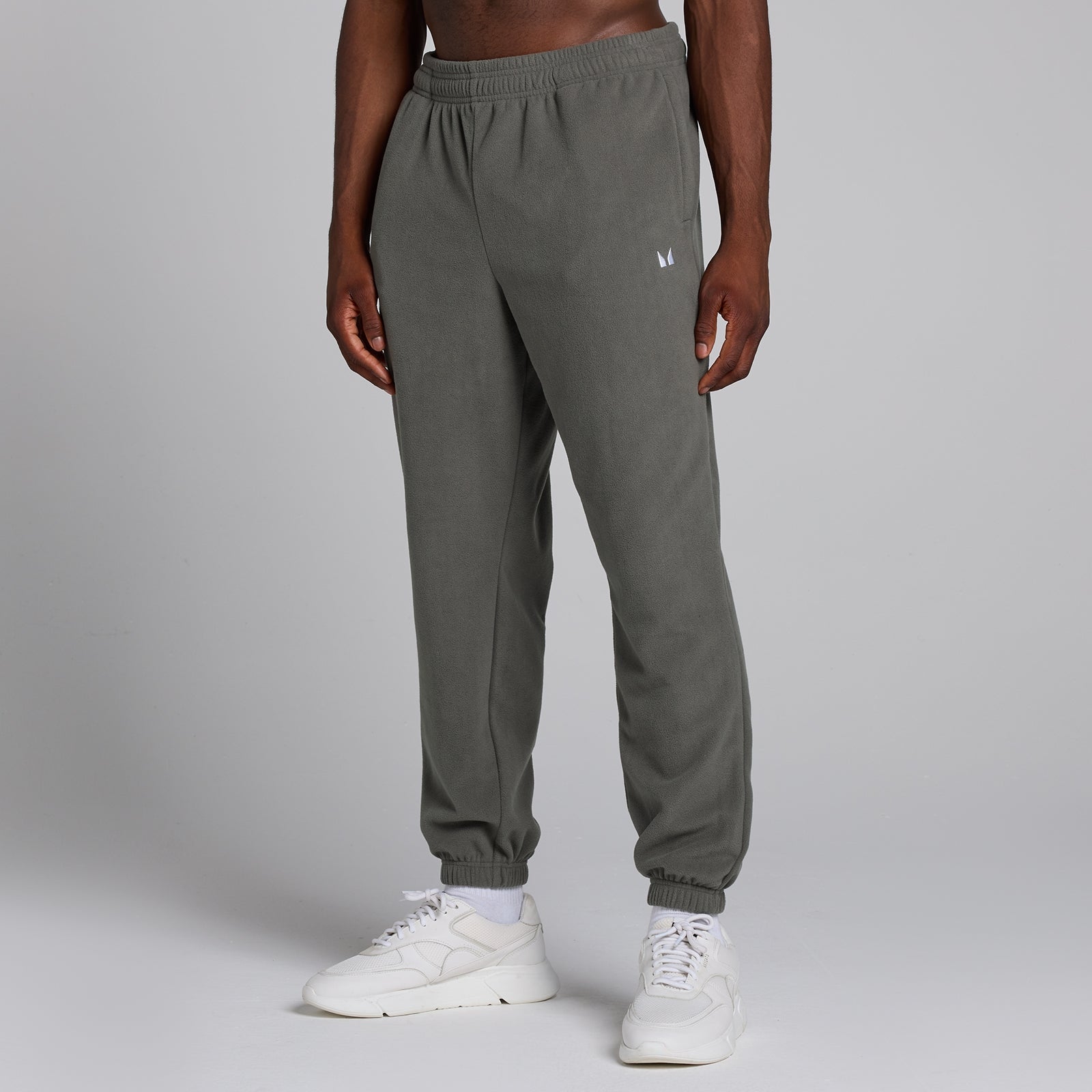joggingbroek van fleecestof voor heren - Metaalgrijs / M