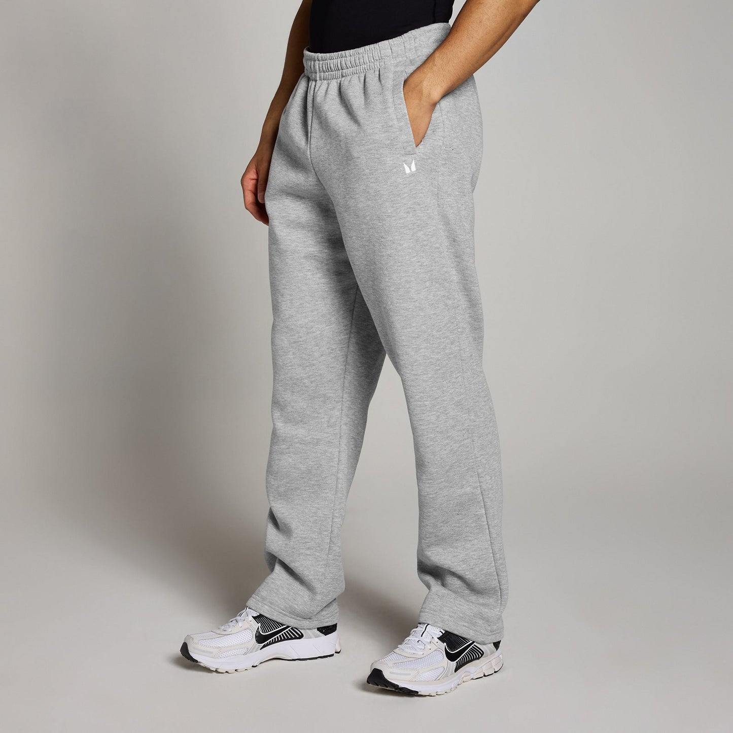 Rest Day joggingbroek met rechte pijpen voor heren - Gemêleerd stormgrijs / XXL
