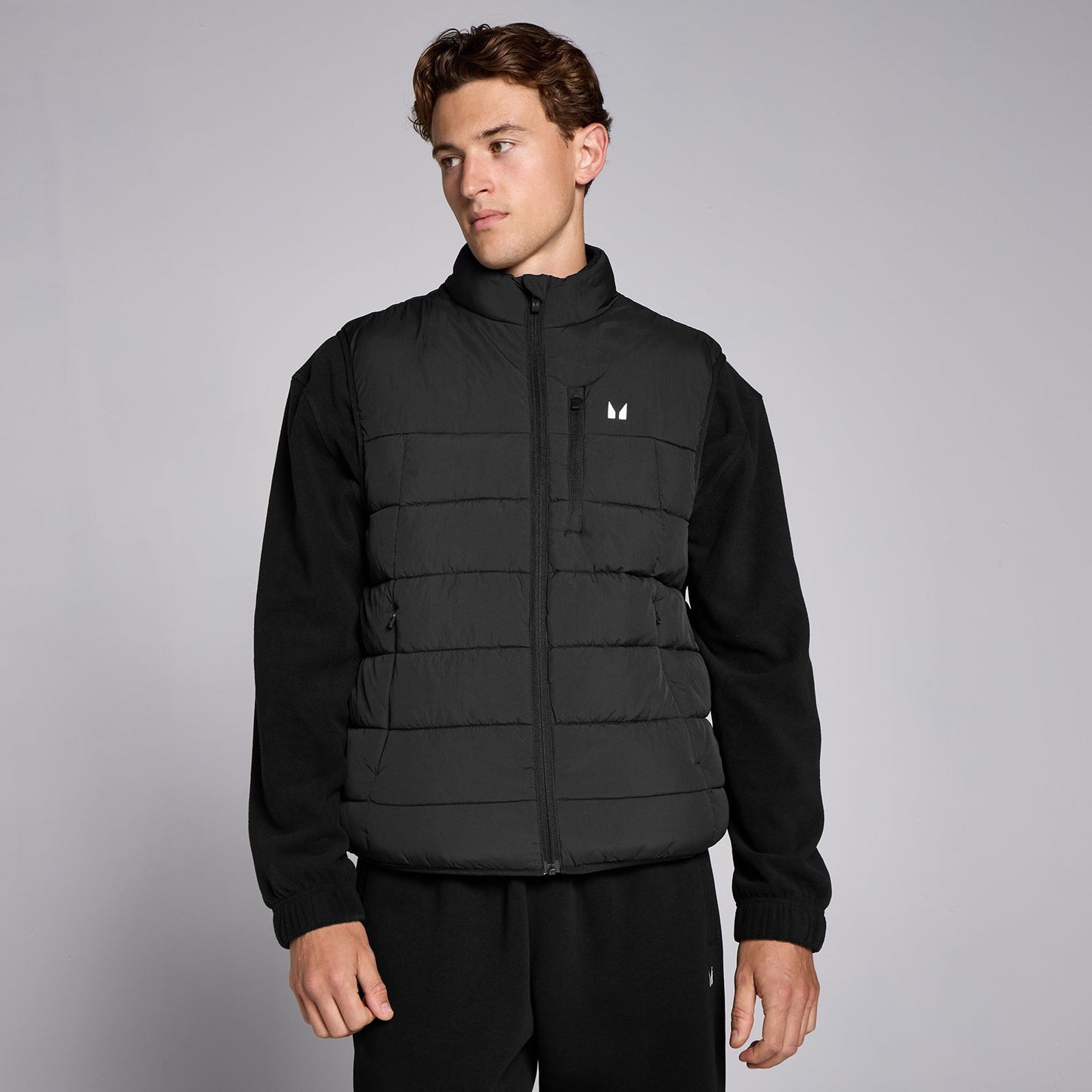 lichtgewicht gewatteerde bodywarmer voor heren - M