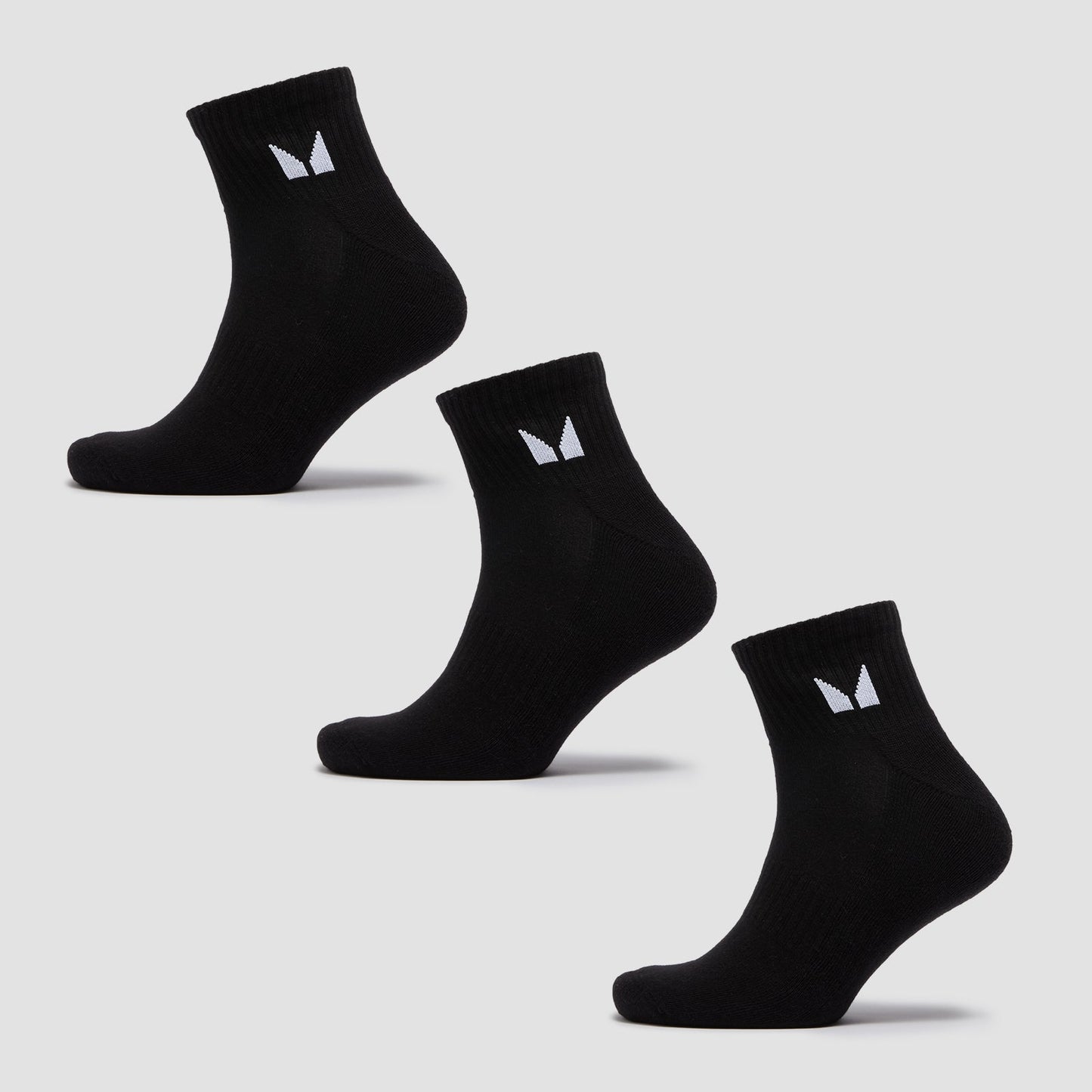 Unisex Ankle Socks - Black / UK 9-11 / 3-pack