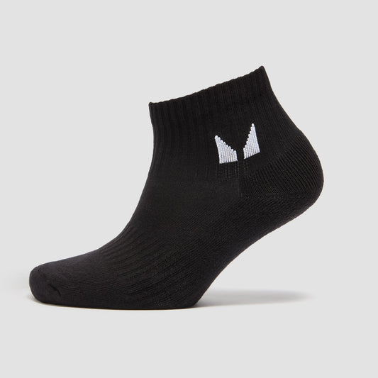 Unisex Ankle Socks - Black / UK 12-14 / 1-pack