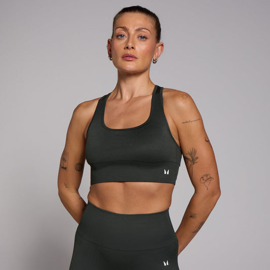 Shape naadloze sportbeha met gekruiste bandjes - Grijs / XL