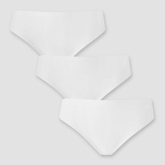 naadloos middelhoog bikinibroekje voor dames (verpakking met 3 stuks) - XL
