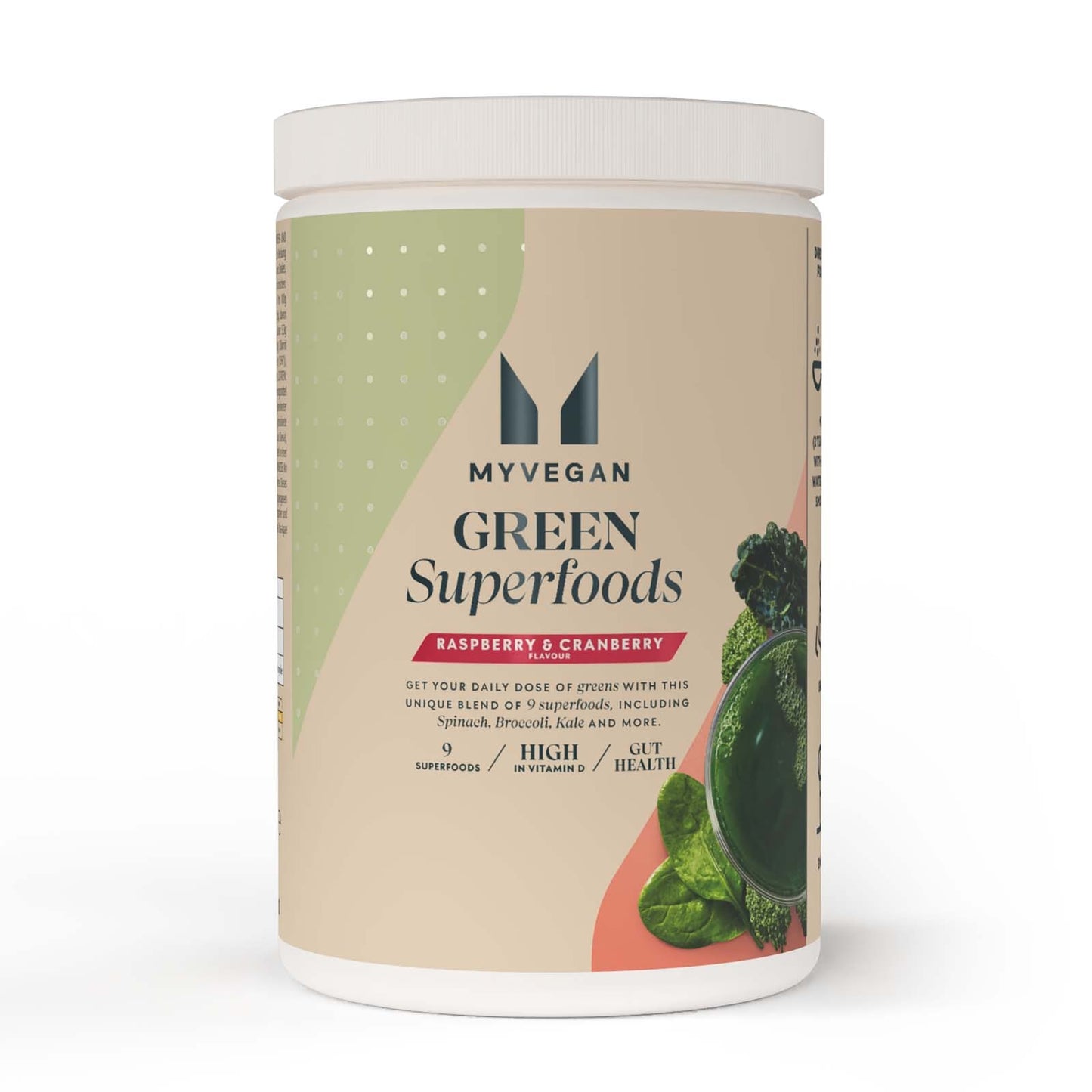 Green Superfoods - Framboos & Cranberry / 50 porties