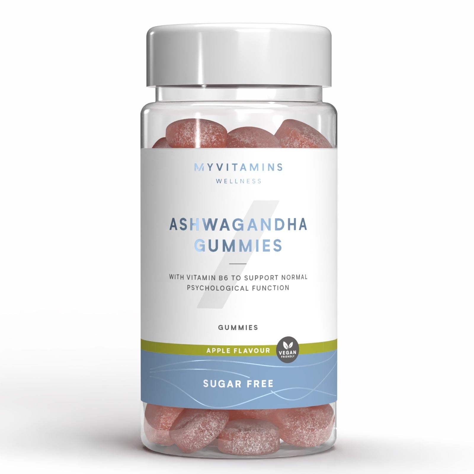 Suikervrije ashwagandha gummies - Sugar Free Apple / 60 gummies