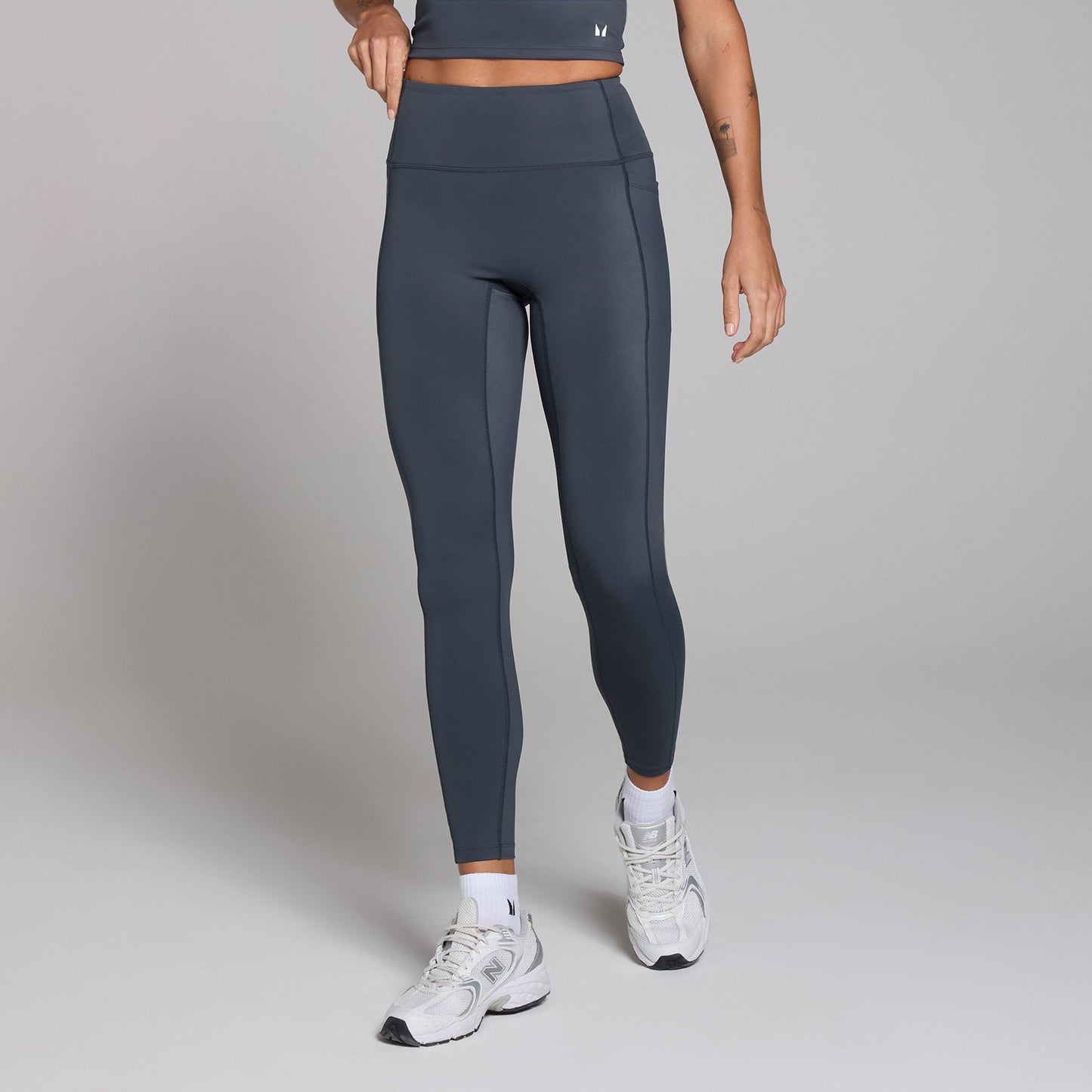 Active legging met zakken voor dames - Middernachtblauw / XXL