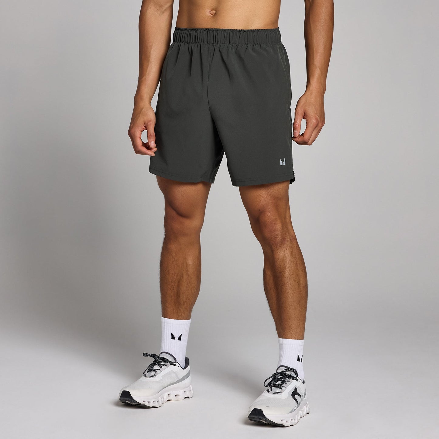 Tempo short met binnenbeenlengte van 17,8 cm voor heren - Verwassen zwart / 3XL