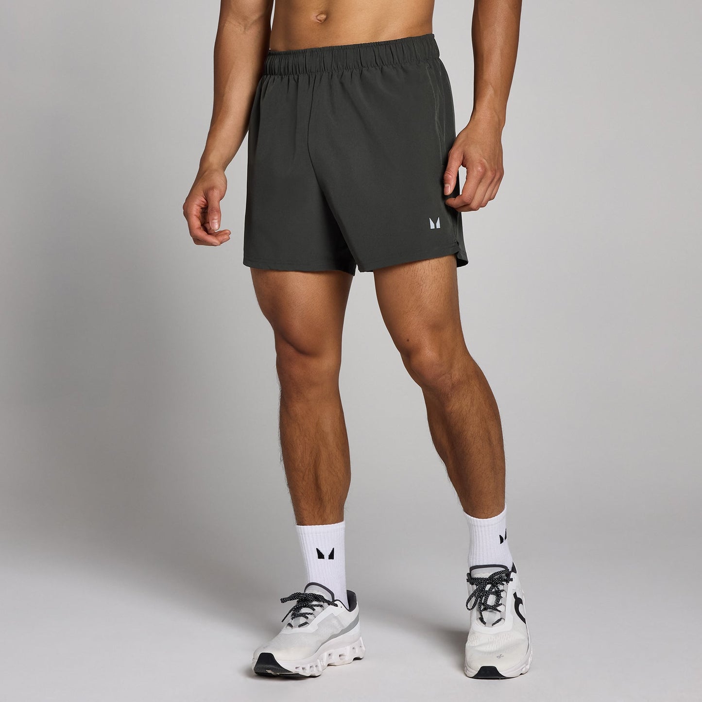 Tempo short met binnenbeenlengte van 12,7 cm voor heren - Verwassen zwart / 3XL