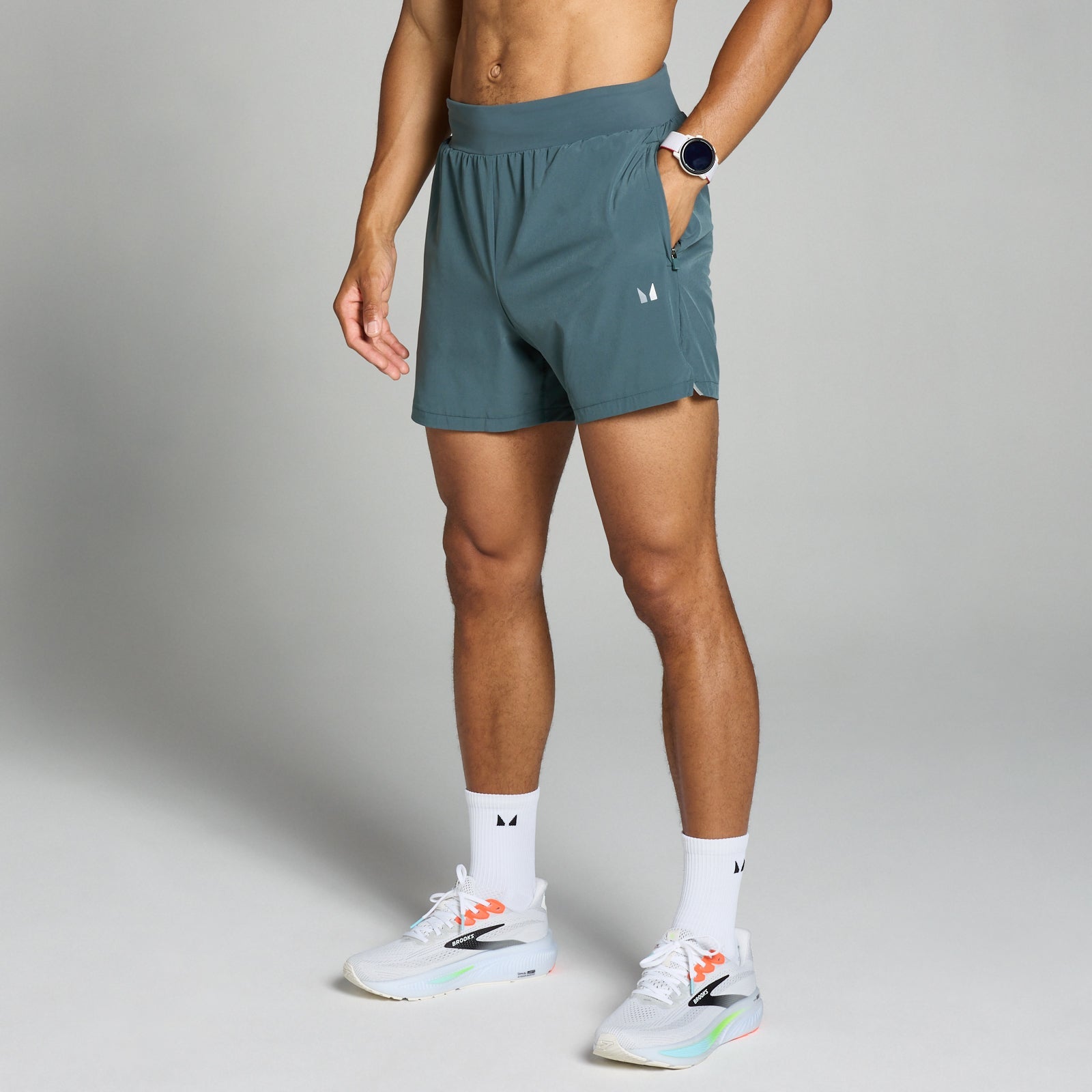 Velocity short met binnenbeenlengte van 13 cm voor heren - Donkerleigrijs / 3XL