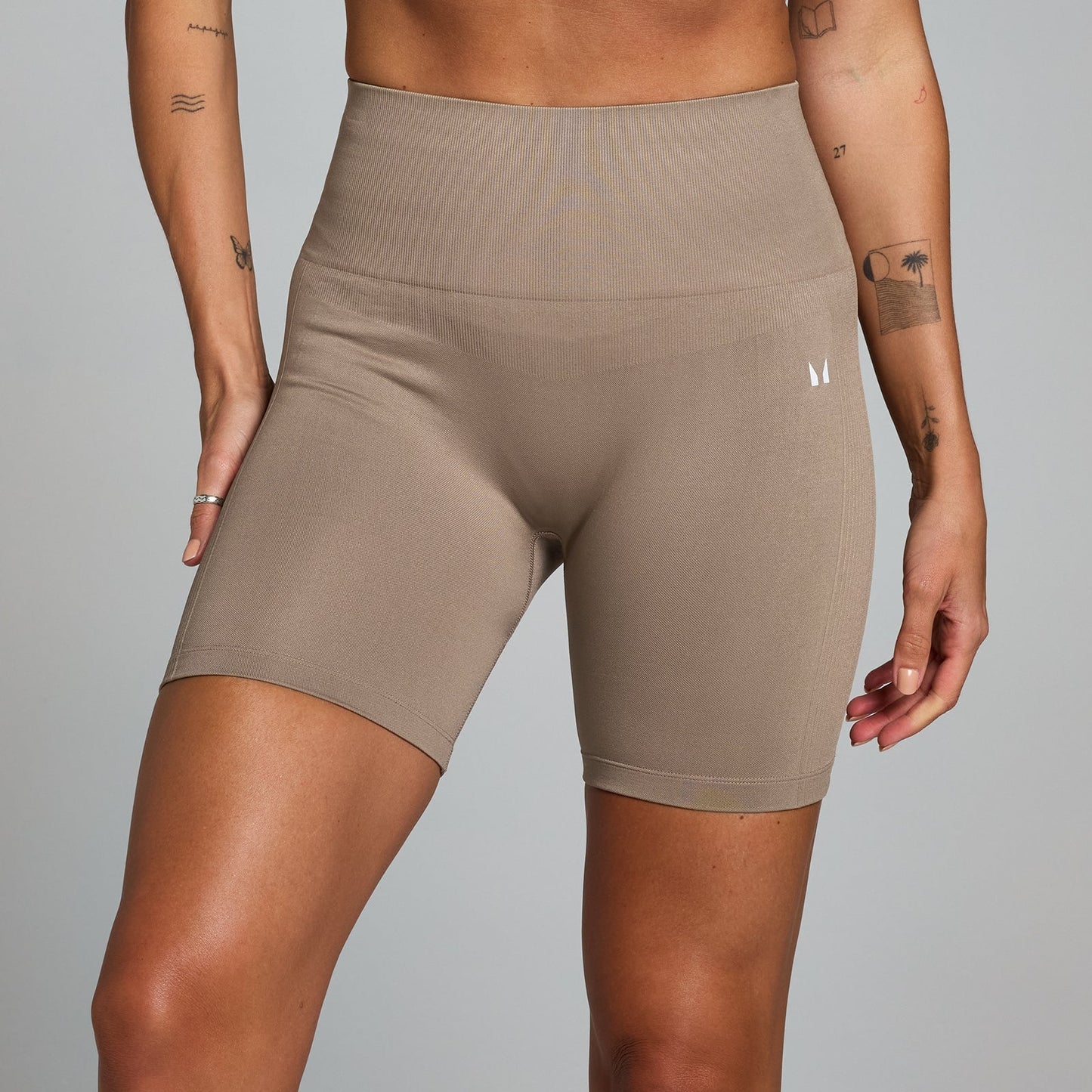 Shape naadloze fietsshort voor dames - Lichttaupe / L