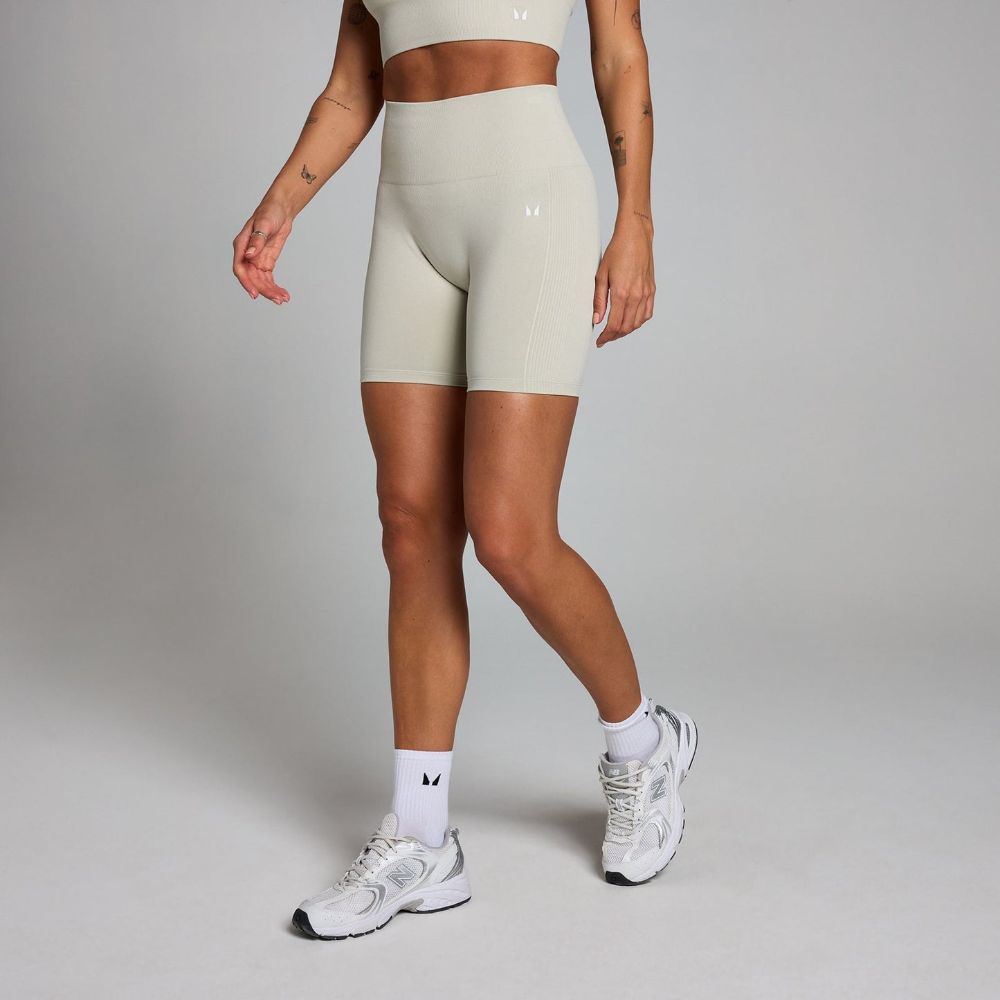 Shape naadloze fietsshort voor dames - Asgrijs / XL