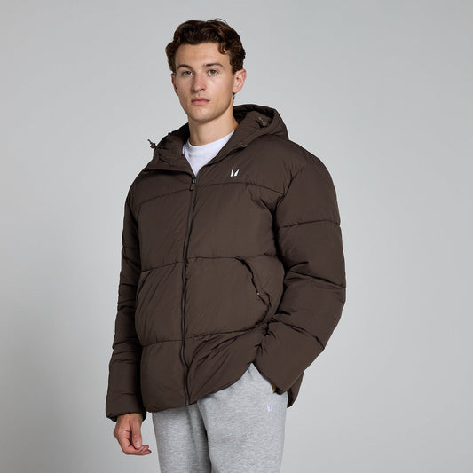 kort pufferjack voor heren - Chocoladebruin / M