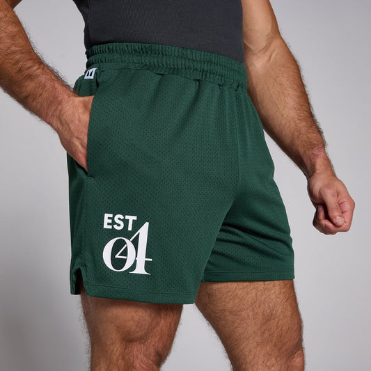 short van mesh voor heren - Donkersmaragdgroen / XL