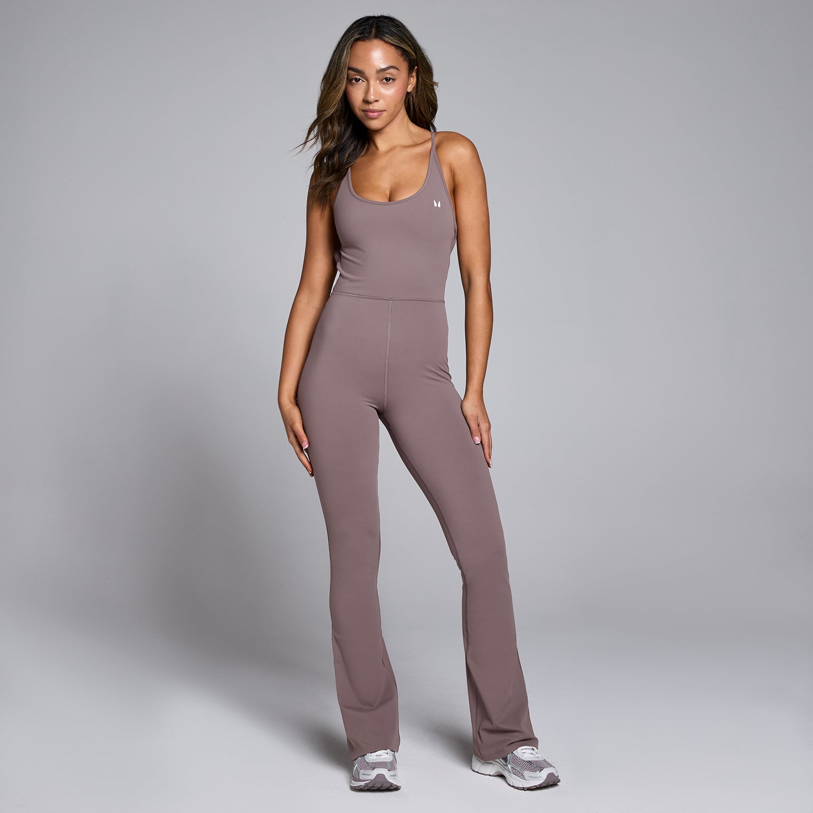 Tempo alles-in-één jumpsuit met uitlopende broekspijpen voor dames - XXL