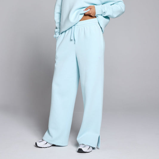 Basics joggingbroek met rechte pijpen voor dames - Babyblauw / XL