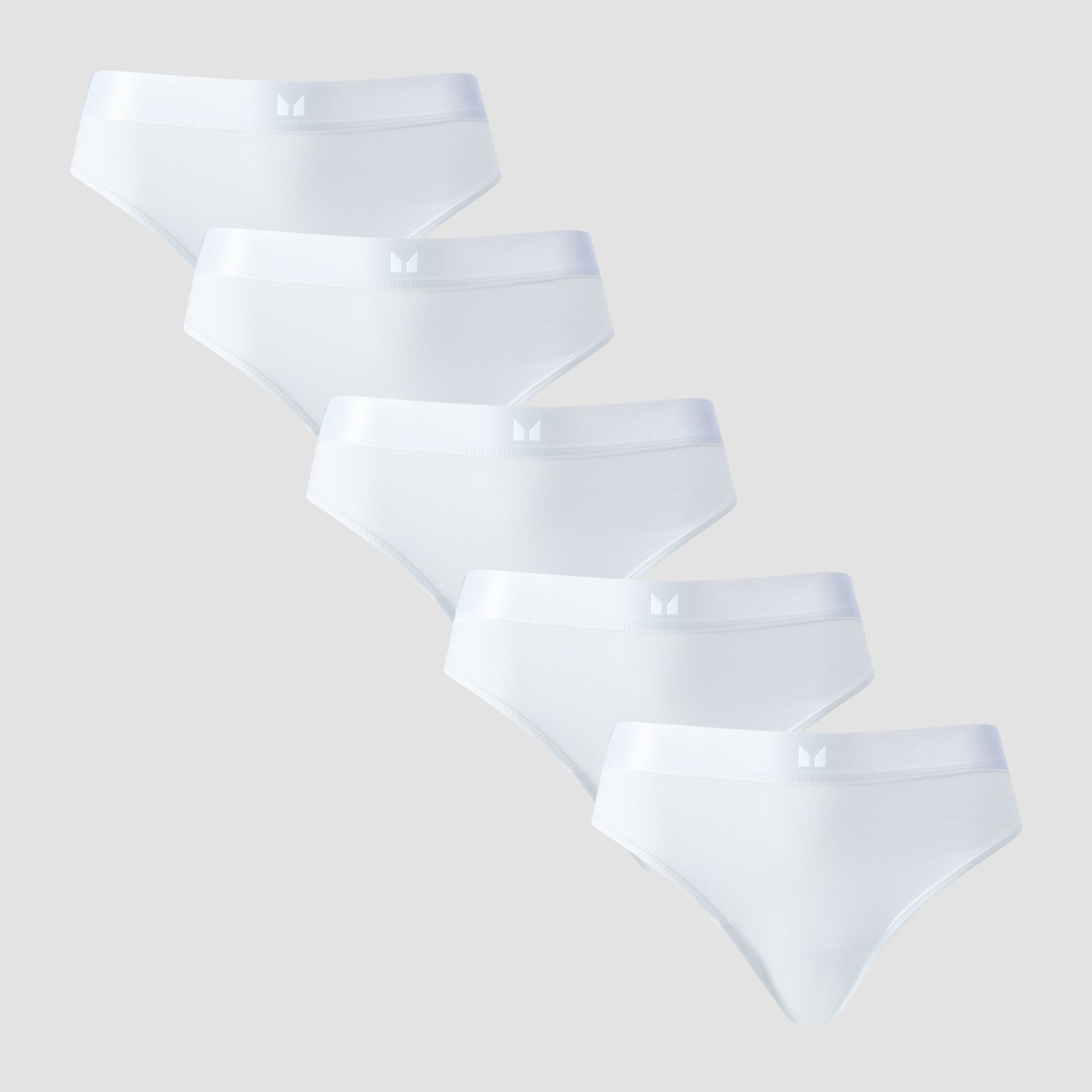 middelhoog bikinibroekje voor dames (verpakking met 5 stuks) - S