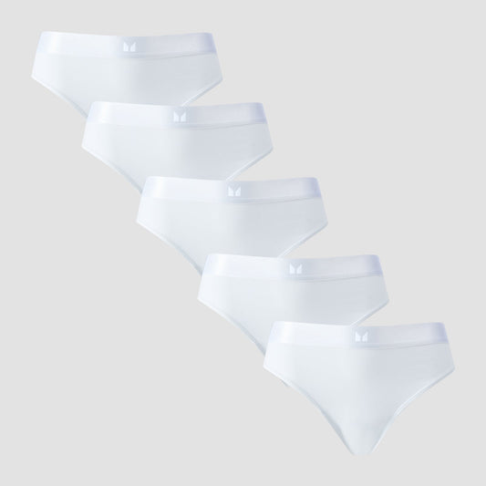 middelhoog bikinibroekje voor dames (verpakking met 5 stuks) - S