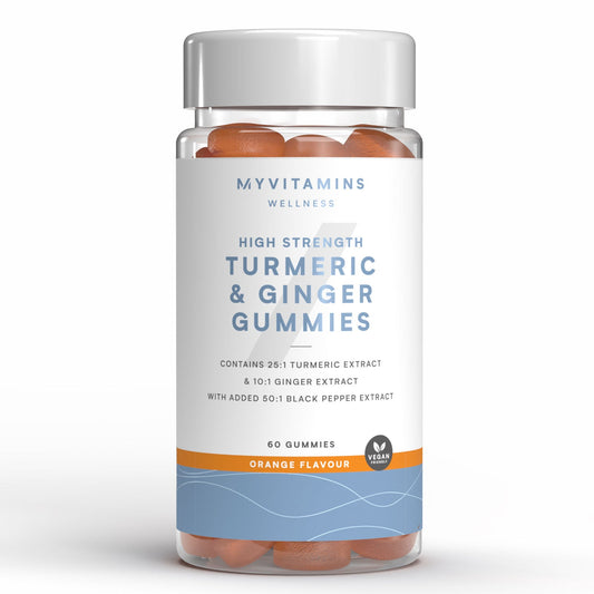 Kurkuma- en gembergummies - Orange (High Strength)