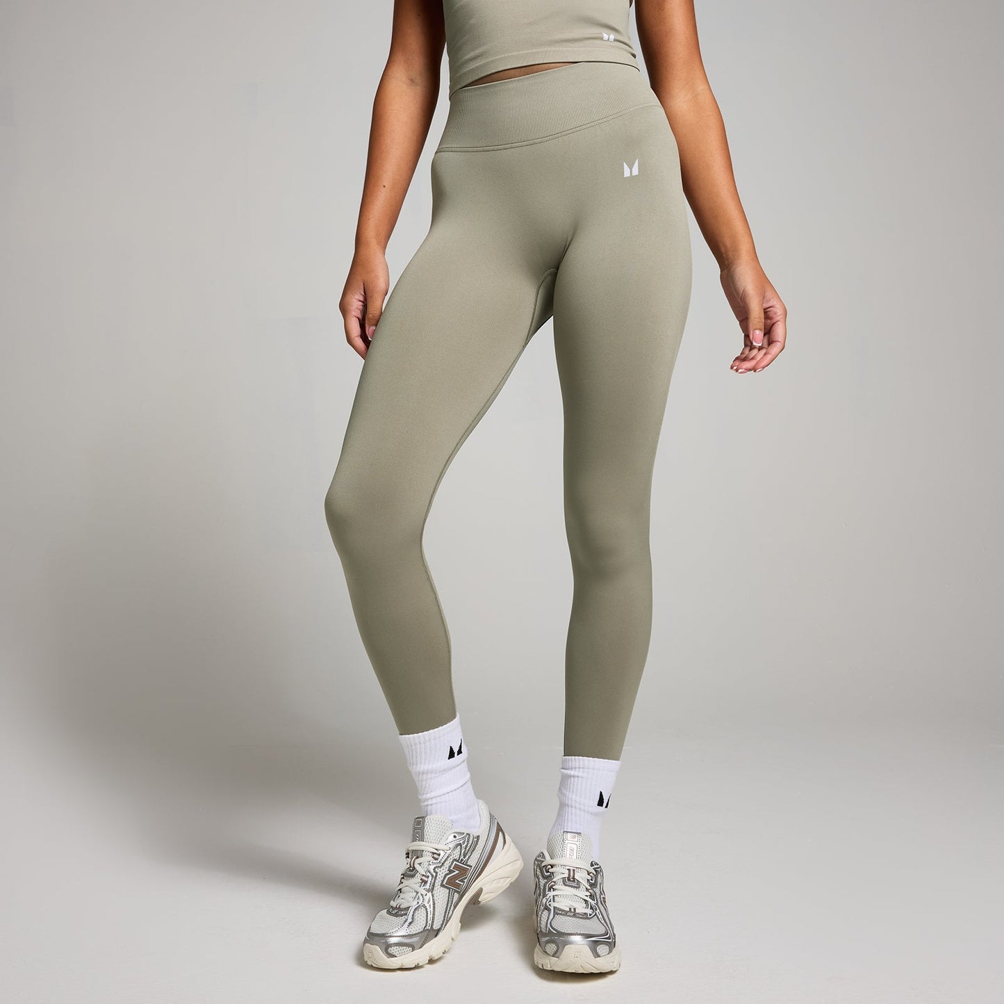 geplooide onzichtbare naadloze legging voor dames - XL