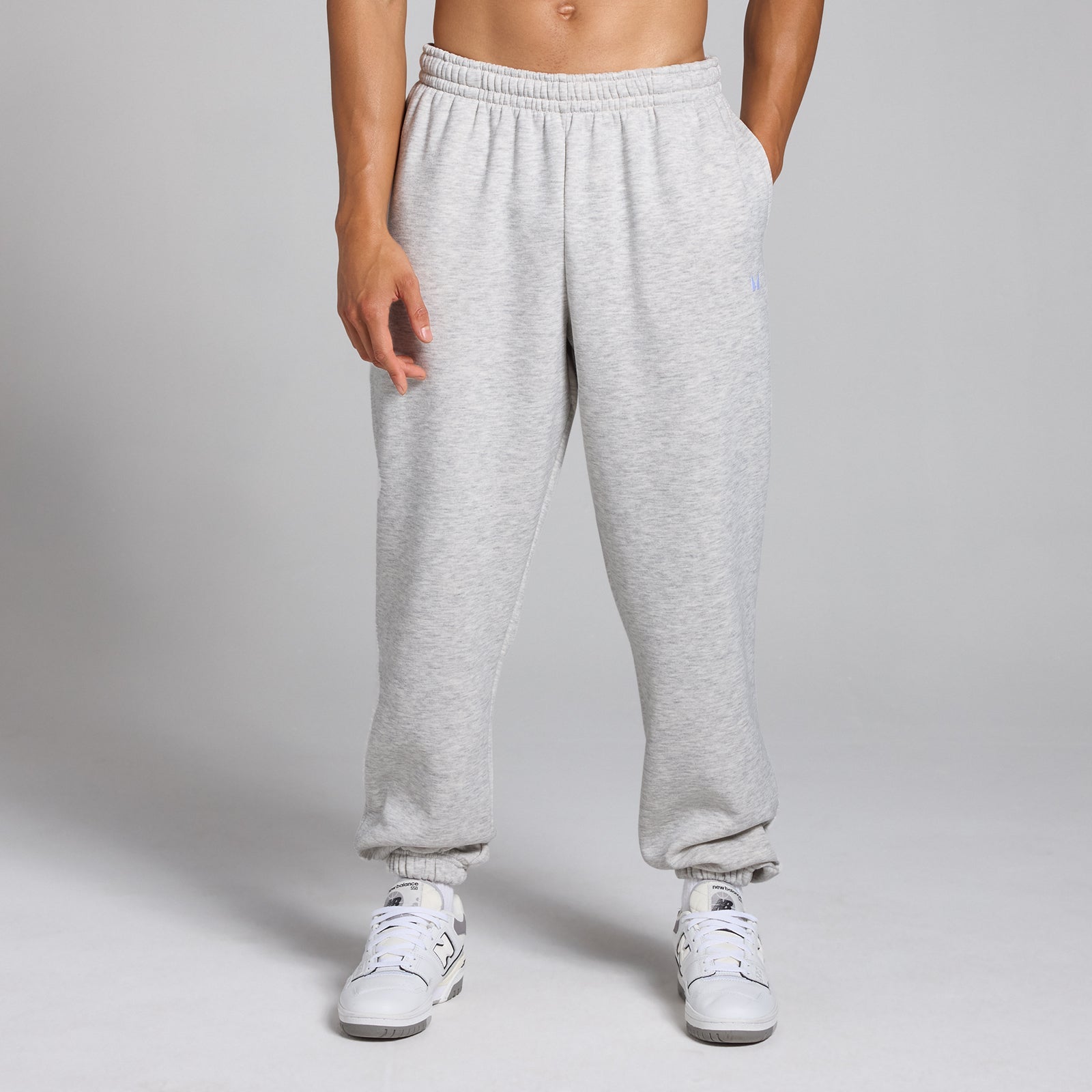Rest Day oversized joggingbroek voor heren - Gemêleerd lichtgrijs / 3XL