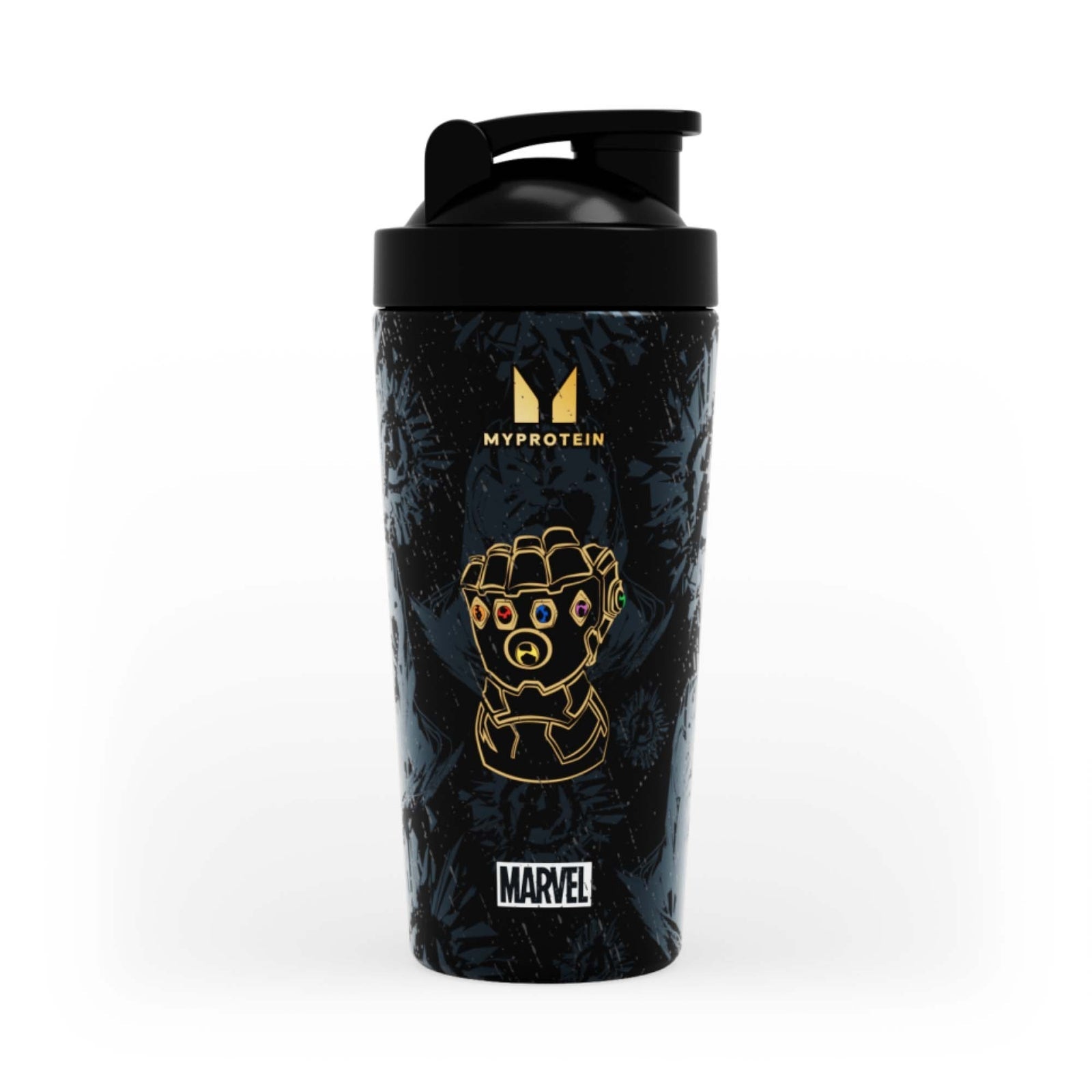 Thanos shaker van gerecycled metaal - Zwart