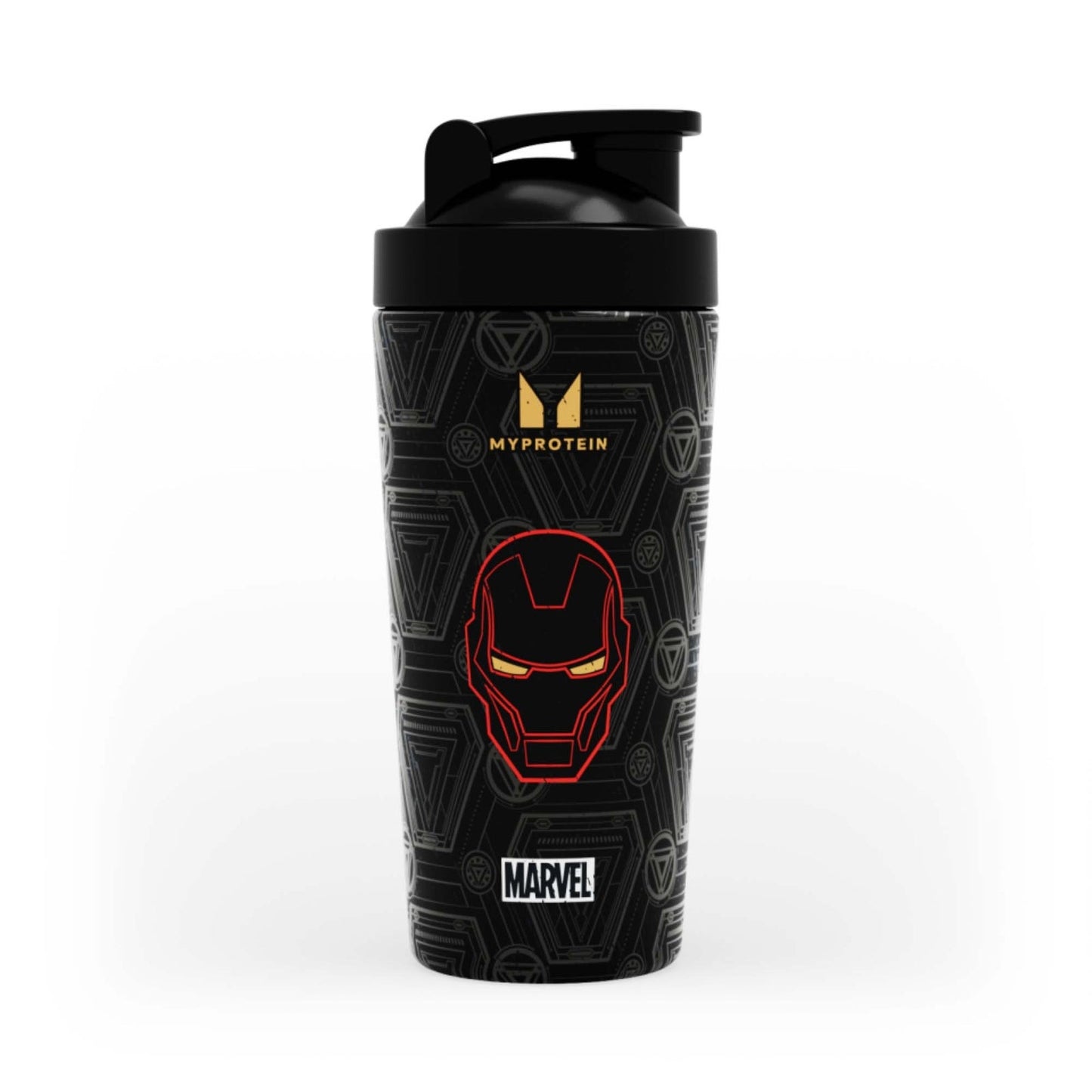Iron Man shaker van gerecycled metaal - Zwart