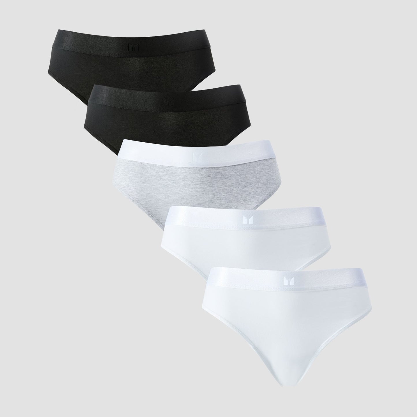 middelhoog bikinibroekje voor dames (verpakking met 5 stuks) - S