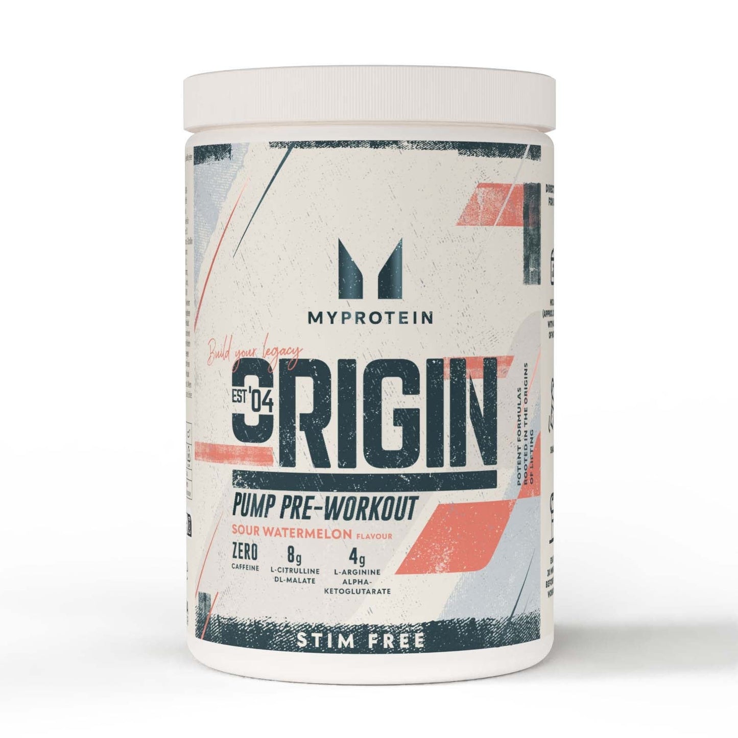 Origin Stim-Free Pre-Workout - Sour Watermelon / 600 g / 30 porties