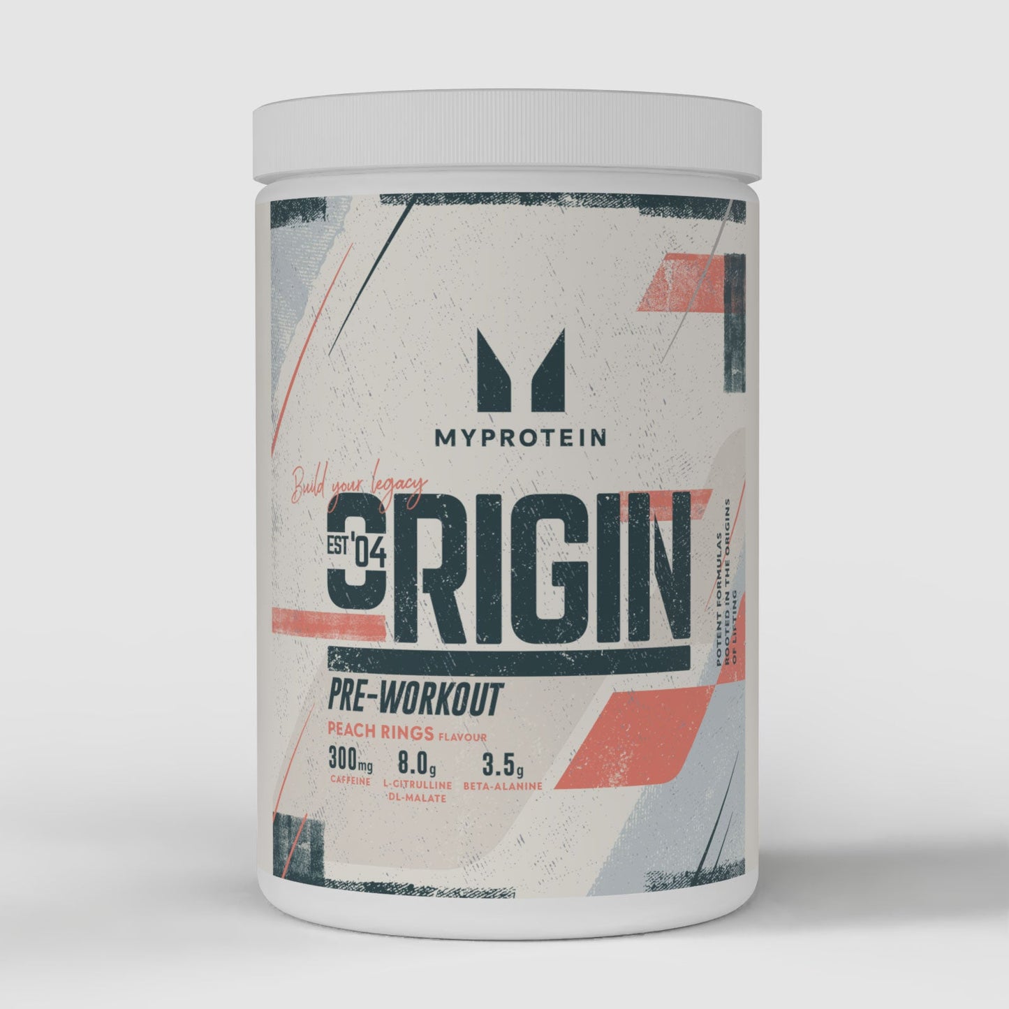 Origin Pre-Workout - Peach Rings / 600 g / 30 porties
